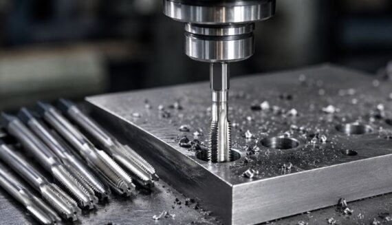 Premium drilling inserts being used in a CNC machining operation for precision metal drilling by Jay Tech Tools.