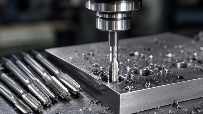 Premium drilling inserts being used in a CNC machining operation for precision metal drilling by Jay Tech Tools.