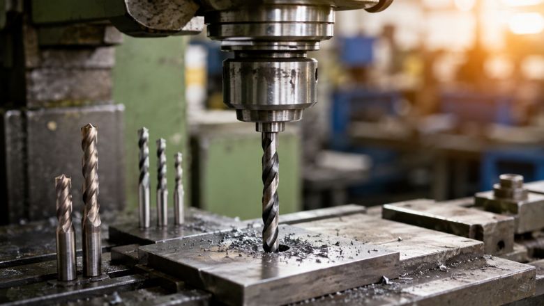 HSS Drill used for precision metal machining in CNC and VMC industrial applications